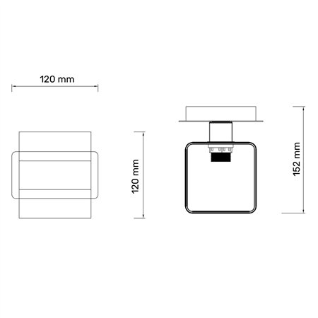 Zidna lampa u crnoj i hromiranoj boji unosi savremeni šarm u svaki prostor