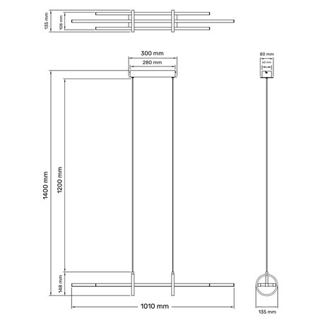 Elegantan luster sa LED tehnologijom