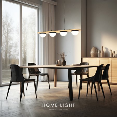 Elegantan i moderan luster snage 28wsa drvenim detaljima pružaju širok spektar svetlosti