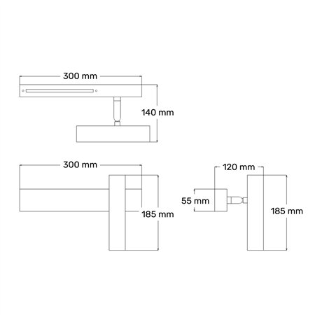 Funkcionalna zidna lampa