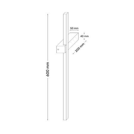 LED zidna lampa svedenog dizajna snage 10W