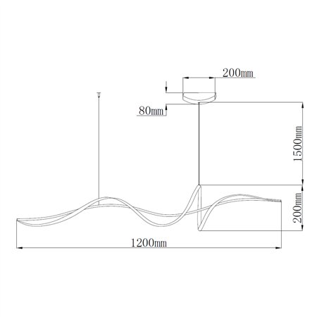 SOLEA 12 LUSTER 24W 3000K BELA