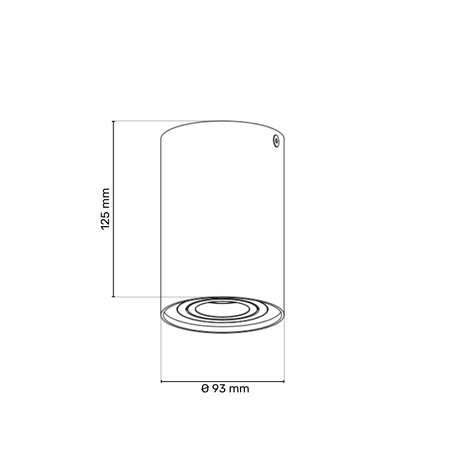 Plafonska spot lampa JM-014 sa GU10 grlom u elegantnoj bronzanoj boji
