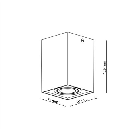 u crnoj boji sa GU10 grlom