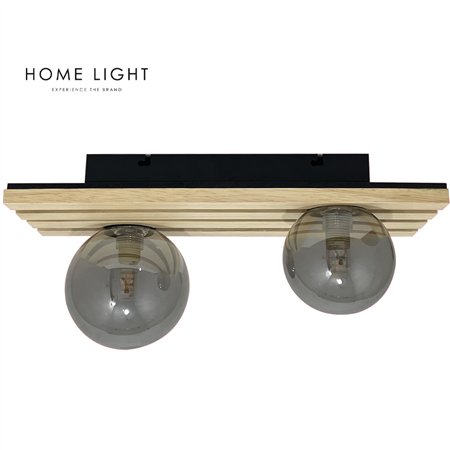 Elegantna plafonjera sa dva G9 grla 
i drvenim detaljima