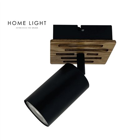 Moderna spot lampa sa GU10 sijalicom i drvenim detaljima