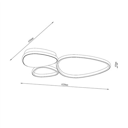 SOLEA 19 LED PLAFONJERA 30W 3000/4000/6000K BELA