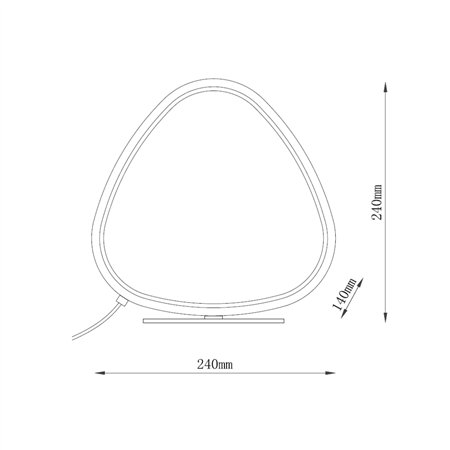 LED stona lampa snage 12W sa podešavanjem boje svetla (3000