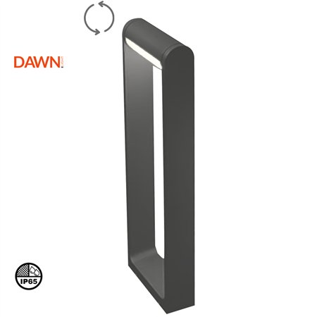 DAWN LED SVETILJKA 0230-600 STUBNA 12W 3000K IP65 SIVA
