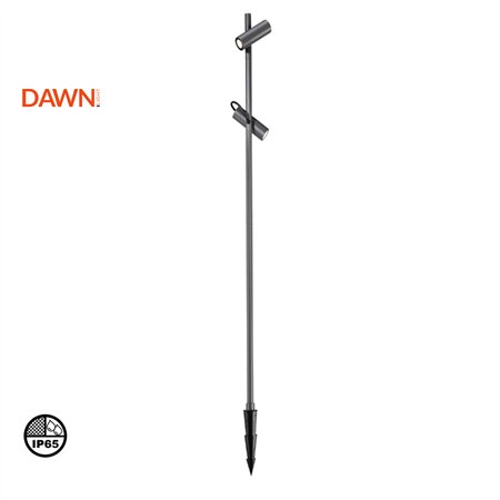 DAWN LED SVETILJKA 0225-2 STUBNA 12W 3000K IP65 SIVA