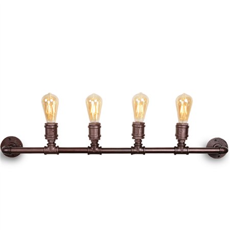 Zidna lampa industrijskog dizajna sa 4 sijalična grla