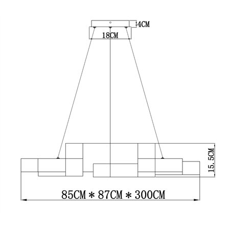 Ekskluzivni LED luster koji spaja vrhunski dizajn i efikasnu rasvetu. Snaga 108W