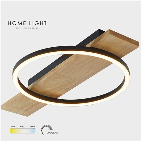 Dimabilna LED plafonjera snage 16W sa mogućnošću podešavanja temperature svetla (3000/4000/6000K)