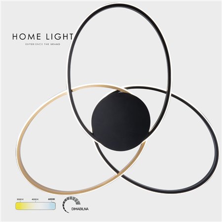 LED plafonjera 60W snage i opcijom podešavanja temperature svetla (3000