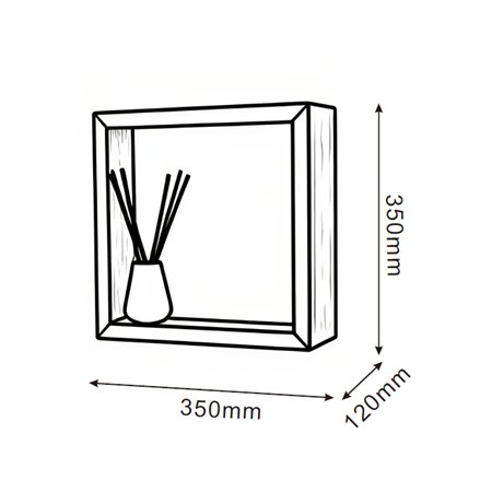 SOLEA 48 ZIDNA LAMPA 16W 3000K DRVO