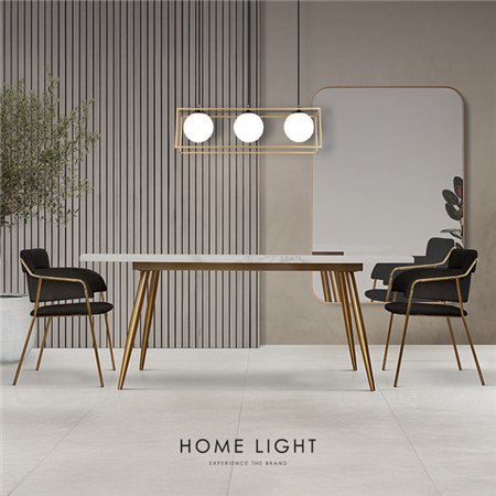 Elegantan luster sa tri E14 sijalice u crnoj i zlatnoj boji