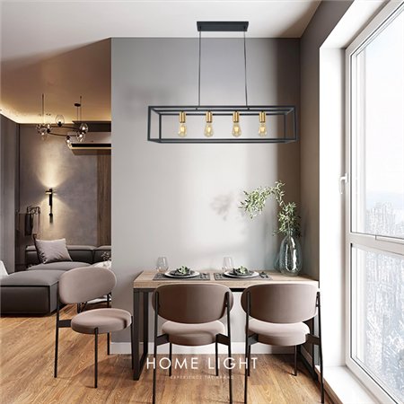 u crnoj i zlatnoj boji savršen je za osvetljavanje vašeg doma