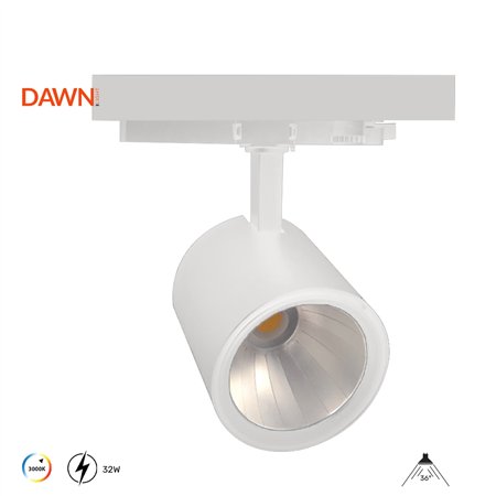 DAWN LED REFLEKTOR ŠINSKI XS-32 32W 3000K BELI TROSTEPENI