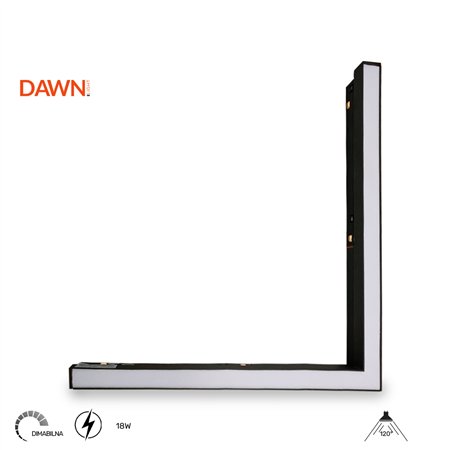 MAGNETIC SVETILJKA LED01-L 18W 3000K 120° 48V DC CRNA