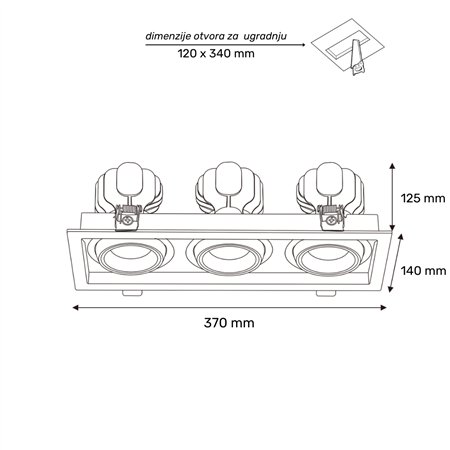Ugradna LED svetiljka