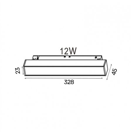 MAGNETIC SVETILJKA LED01-12W 3000K 120° 48V DC NEW