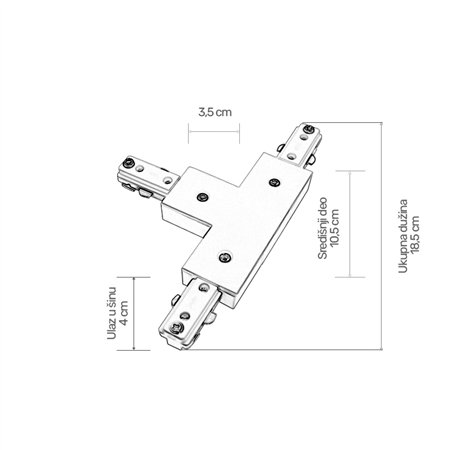 ŠINSKI KONEKTOR T TROSTEPENI