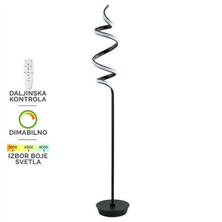 LED podna lampa F2027-48F BK