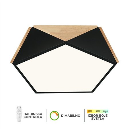 LED plafonska lampa F2810-24C BK