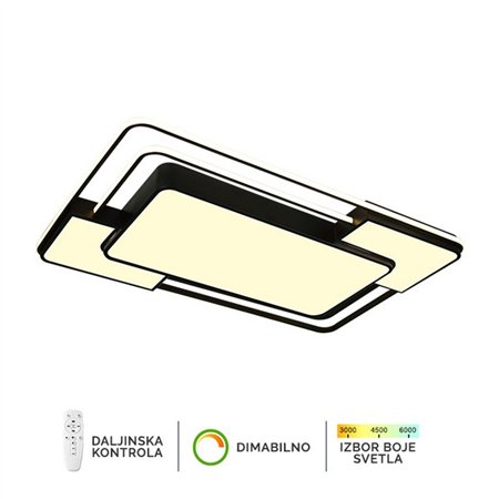 LED plafonska lampa F2823-128C BK