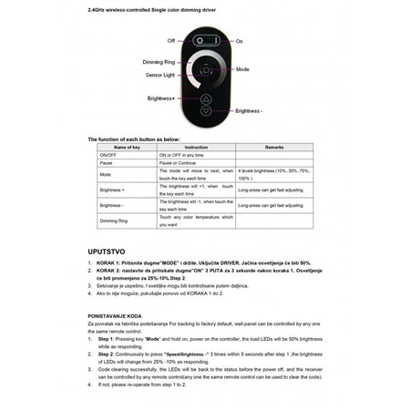 LED NAPAJANJE 18W DIM (KNC1/5)