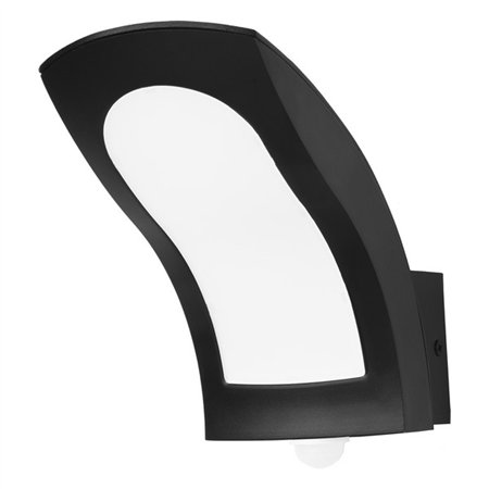 Spoljna LED lampa sa senzorom S4342P BK