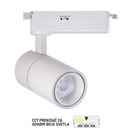LED šinski reflektor TL08-20CCT WH