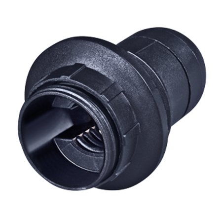 11031.E Grlo E14 luster kratko bezvijčano za navoj M10x1 T180, crno