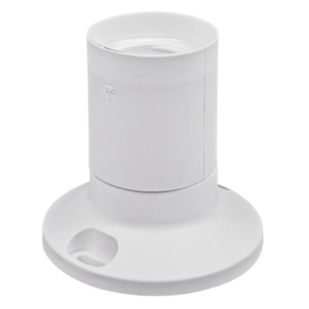 12013.0 Grlo E27 zidno ravno bezvijčano T180, belo