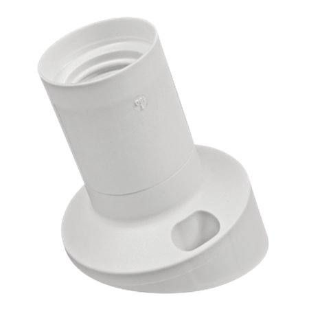 12015.0 Grlo E27 zidno koso bezvijčano T180, belo