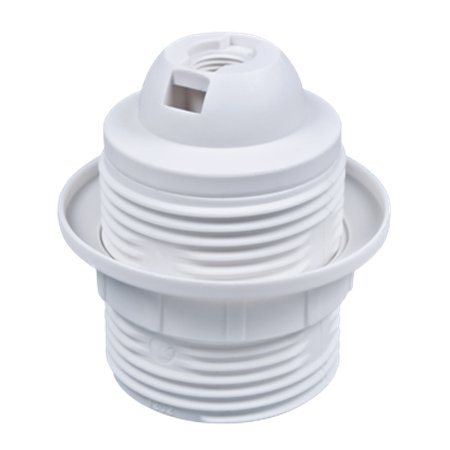 12021.0 Grlo E27 luster bezvijčano za navoj M10x1 T180, belo