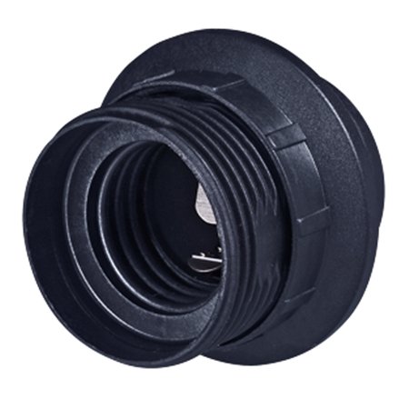 12021.E Grlo E27 luster bezvijčano za navoj M10x1 T180, crno