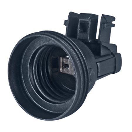 12043.E Grlo E27 stojeće za vezu utiskivanjem bezvijčano T180, crno