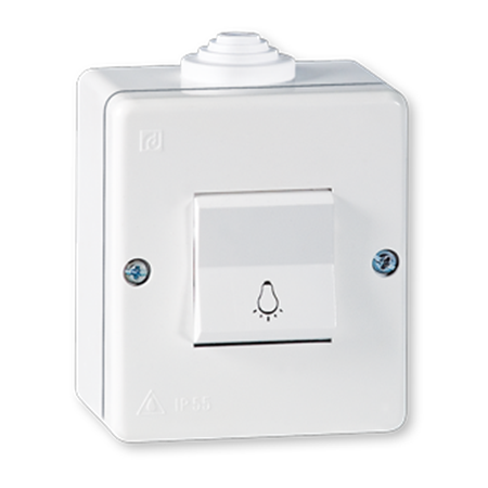 217 Taster sklopka svetla 10A 250V~ plastična IP55