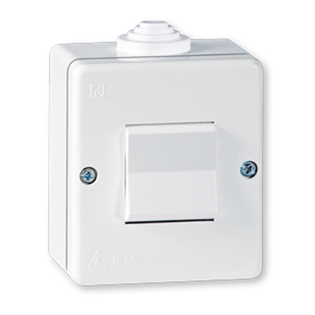 218 Sklopka ukrsna 10A 250V~ plastična IP55