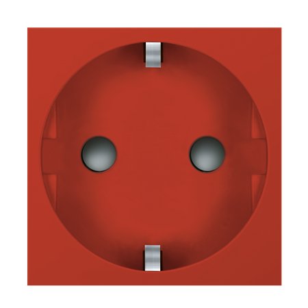 2321.4 Priključnica ravna ALING 45 sa zaštitom, crvena