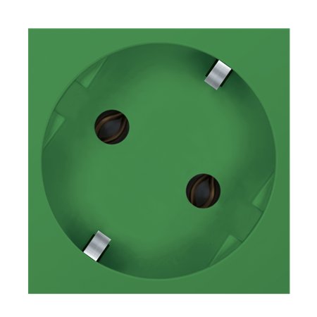 2331.12 Priključnica kosa ALING 45 bez zaštite, zelena