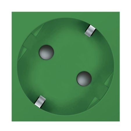 2341.12 Priključnica kosa ALING 45 sa zaštitom, zelena