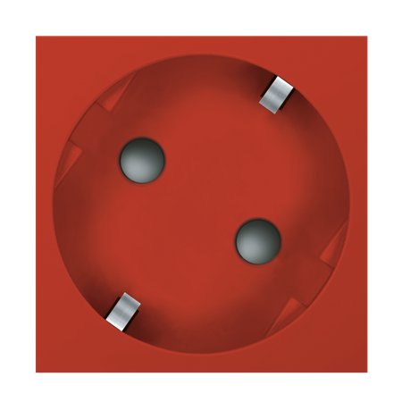 2341.4 Priključnica kosa ALING 45 sa zaštitom, crvena