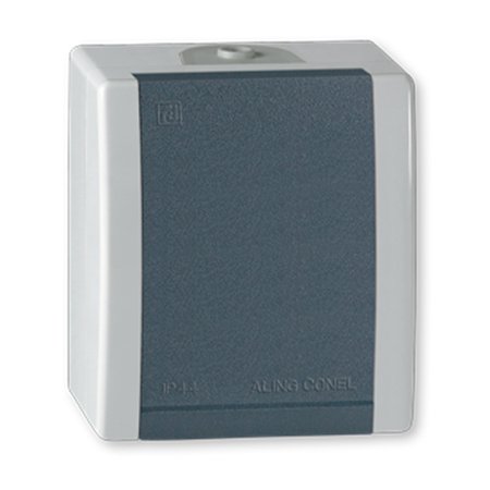 2451.1A Priključnica dvop. POWER plast. NF standrad IP44, sivo /