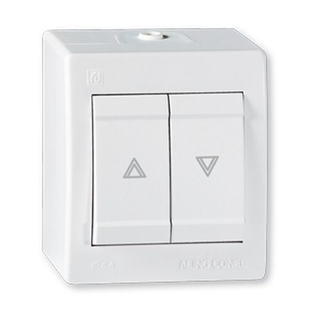 257.00 Taster sklopka za roletne POWER 10A 250V~ IP44, bela