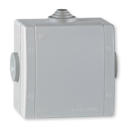 261.1 Kutija razvodna POWER 500V 80x80 IP54 sa 3 uvoda, siva