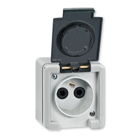 2751.1A Priključnica 2P ARMOR sa plast. telom NF stand. IP55, si