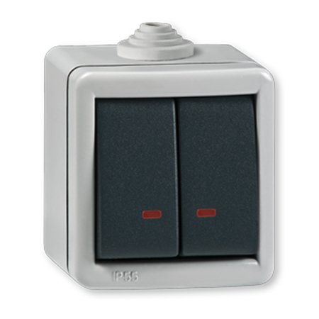 2821.1A Sklopka serijska ARMOR sa indikacijom 10A 250V~ IP55, si