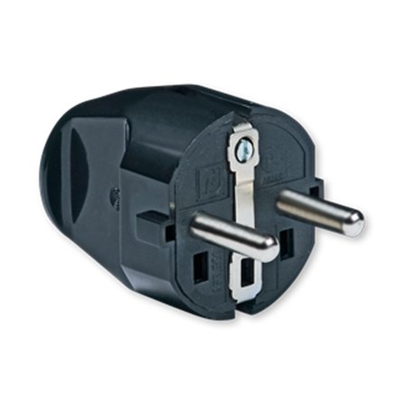 301.13 Utikač dvopolni, crni